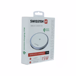 Swissten 22055505 Caricabatterie per dispositivi mobili Smartphone Bianco AC Carica wireless Ricarica rapida Auto, Interno