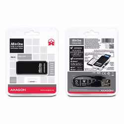 Axagon CRE-X1 lettore di schede USB 2.0 Nero, Bianco - Vista aggiuntiva 3