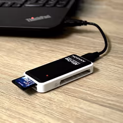 Axagon CRE-X1 lettore di schede USB 2.0 Nero, Bianco - Vista aggiuntiva 6