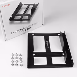 Axagon RHD-225 kit di fissaggio Nero Metallo - Vista aggiuntiva 2