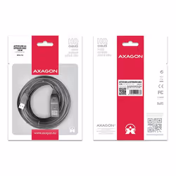 Axagon ADR-210 cavo USB USB 2.0 10 m USB A Nero
