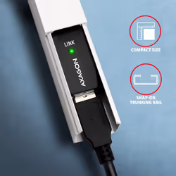 Axagon ADR-215 USB 2.0 A-M -> A-F active extension/repeater cable 15m - Kabel - Digital/Daten cavo USB USB A Nero - Vista aggiuntiva 5