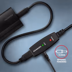 Axagon ADR-215 USB 2.0 A-M -> A-F active extension/repeater cable 15m - Kabel - Digital/Daten cavo USB USB A Nero - Vista aggiuntiva 7