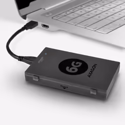 Axagon ADSA-1S6 contenitore di unità di archiviazione Box esterno HDD/SSD Nero 2.5" - Vista aggiuntiva 4