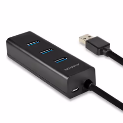Axagon HUE-S2B hub di interfaccia USB 3.2 Gen 1 (3.1 Gen 1) Type-A 5000 Mbit/s Nero - Vista aggiuntiva 2