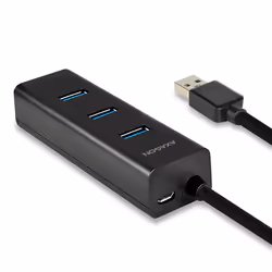Axagon HUE-S2BP hub di interfaccia USB 3.2 Gen 1 (3.1 Gen 1) Type-A 5000 Mbit/s Nero - Vista aggiuntiva 2