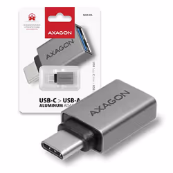 Axagon RUCM-AFA adattatore per inversione del genere dei cavi USB type C USB type A Metallico - Vista aggiuntiva 5