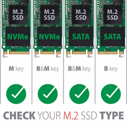 Axagon PCEM2-D scheda di interfaccia e adattatore Interno M.2, SATA - Vista aggiuntiva 7