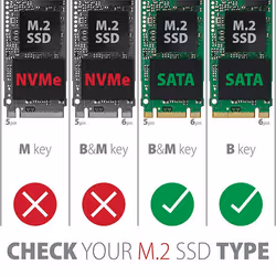 Axagon RSS-M2SD scheda di interfaccia e adattatore Interno SATA - Vista aggiuntiva 2