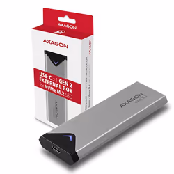 Axagon EEM2-UG2 contenitore di unità di archiviazione Box esterno SSD Nero, Grigio M.2 - Vista aggiuntiva 8