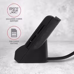 Axagon CRE-SM2 lettore di card readers Interno USB USB 2.0 Nero - Vista aggiuntiva 5