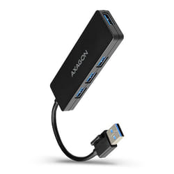 Axagon HUE-G1A hub di interfaccia USB 3.2 Gen 1 (3.1 Gen 1) Type-A 5000 Mbit/s Nero