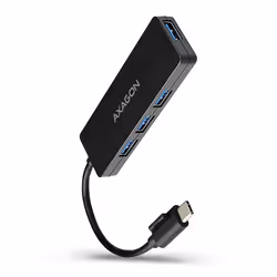 Axagon HUE-G1C, USB 3.2 Gen 1 (3.1 Gen 1) Type-C, USB 3.2 Gen 1 (3.1 Gen 1) Type-A, 5000 Mbit/s, Nero, Plastica, 0,14 m