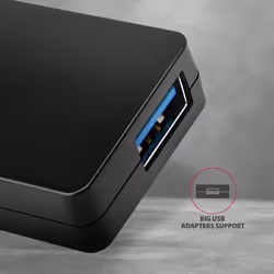 Axagon HUE-G1C hub di interfaccia USB 3.2 Gen 1 (3.1 Gen 1) Type-C 5000 Mbit/s Nero