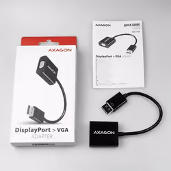 Axagon RVD-VGN cavo e adattatore video 0,15 m DisplayPort VGA (D-Sub) Nero - Vista aggiuntiva 7
