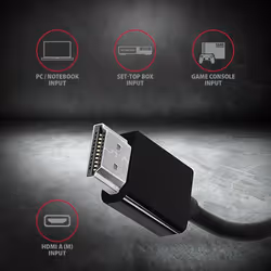 Axagon RVH-VGN cavo e adattatore video 0,15 m HDMI tipo A (Standard) VGA (D-Sub) Nero - Vista aggiuntiva 3