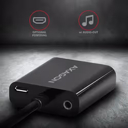 Axagon RVH-VGAN cavo e adattatore video 0,15 m HDMI tipo A (Standard) VGA (D-Sub) Nero - Vista aggiuntiva 3
