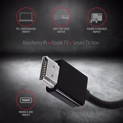Axagon RVH-VGAN cavo e adattatore video 0,15 m HDMI tipo A (Standard) VGA (D-Sub) Nero - Vista aggiuntiva 4