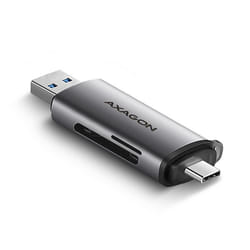 Axagon CRE-SAC lettore di schede USB 3.0 Type-A/Type-C Grigio