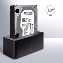 Axagon ADSA-SN docking station per unità di archiviazione USB 3.2 Gen 1 (3.1 Gen 1) Type-A Nero - Vista aggiuntiva 5