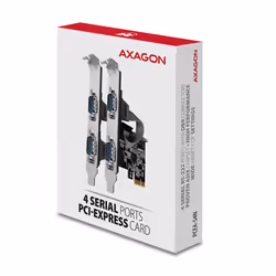 Axagon PCEA-PSN PCIe-Adapter mit 4x Seriell-Ports - ASIX AX99100 Chipsatz scheda di interfaccia e adattatore Interno RS-232 - Vista aggiuntiva 5