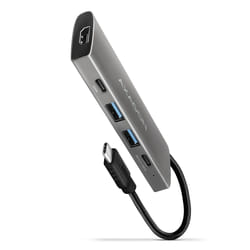 Axagon HMC-5G2 replicatore di porte e docking station per laptop Cablato USB 3.2 Gen 2 (3.1 Gen 2) Type-C Grigio