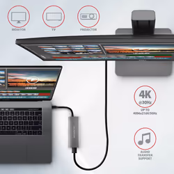 Axagon HMC-5G2 replicatore di porte e docking station per laptop Cablato USB 3.2 Gen 2 (3.1 Gen 2) Type-C Grigio - Vista aggiuntiva 6