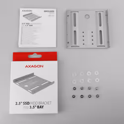 Axagon RHD-125B Halterahmen für 1x 2.5\" im 3.5\" Slot - grau Grigio Metallo - Vista aggiuntiva 7