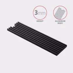 Axagon CLR-M2L3 sistema di raffreddamento per computer M.2 NVMe SSD, Unità allo stato solido Dissipatore di calore/Radiatore Nero 1 pz - Vista aggiuntiva 3