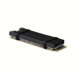 Axagon CLR-M2L6 sistema di raffreddamento per computer M.2 NVMe SSD, Unità allo stato solido Dissipatore di calore/Radiatore Nero 1 pz