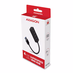 Axagon HUE-M1A hub di interfaccia USB 3.2 Gen 1 (3.1 Gen 1) Type-A 5000 Mbit/s Nero - Vista aggiuntiva 6