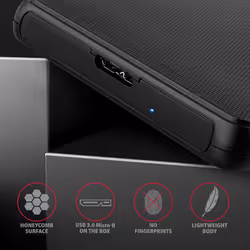 Axagon EE25-SL contenitore di unità di archiviazione Box esterno HDD/SSD Nero 2.5" - Vista aggiuntiva 5