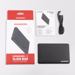 Axagon EE25-SL contenitore di unità di archiviazione Box esterno HDD/SSD Nero 2.5" - Vista aggiuntiva 7