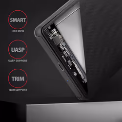 Axagon EE25-SLC contenitore di unità di archiviazione Box esterno HDD/SSD Nero 2.5" - Vista aggiuntiva 4