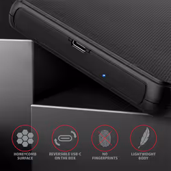 Axagon EE25-SLC contenitore di unità di archiviazione Box esterno HDD/SSD Nero 2.5" - Vista aggiuntiva 5