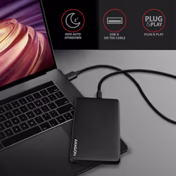 Axagon EE25-SLC contenitore di unità di archiviazione Box esterno HDD/SSD Nero 2.5" - Vista aggiuntiva 6