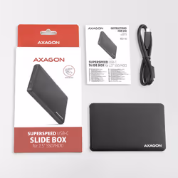 Axagon EE25-SLC contenitore di unità di archiviazione Box esterno HDD/SSD Nero 2.5" - Vista aggiuntiva 8