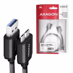 Axagon BUMM3-AM10AB cavo USB USB 3.2 Gen 1 (3.1 Gen 1) 1 m Micro-USB B USB A Nero - Vista aggiuntiva 5