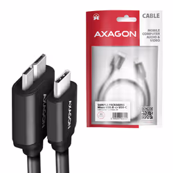 Axagon BUMM3-CM10AB cavo USB USB 3.2 Gen 1 (3.1 Gen 1) 1 m Micro-USB B USB C Nero - Vista aggiuntiva 5