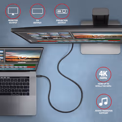 Axagon BUCM32-CM10AB cavo USB USB 3.2 Gen 2x2 1 m USB C Nero - Vista aggiuntiva 7