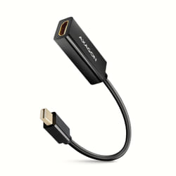 Axagon RVDM-HI14N cavo e adattatore video 0,15 m Mini DisplayPort HDMI Nero