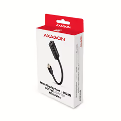 Axagon RVDM-HI14N cavo e adattatore video 0,15 m Mini DisplayPort HDMI Nero - Vista aggiuntiva 7