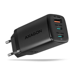 Axagon ACU-DPQ65 Caricabatterie per dispositivi mobili Telefono cellulare, Netbook, Computer portatile, Smartphone, Orologio intelligente, Tablet, Universale Nero AC Ricarica rapida Interno