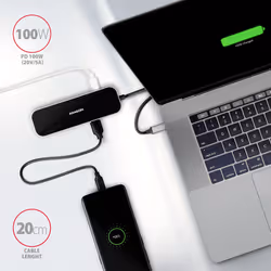 Axagon HMC-6GL replicatore di porte e docking station per laptop Cablato USB 3.2 Gen 1 (3.1 Gen 1) Type-C Nero, Grigio - Vista aggiuntiva 7