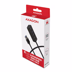 Axagon HUE-M1AL hub di interfaccia USB 3.2 Gen 1 (3.1 Gen 1) Type-A 5000 Mbit/s Nero - Vista aggiuntiva 7