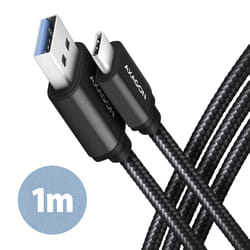Axagon BUCM3-AM10AB cavo USB USB 3.2 Gen 1 (3.1 Gen 1) 1 m USB C USB A Nero