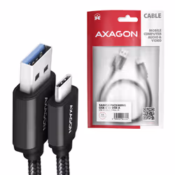 Axagon BUCM3-AM20AB cavo USB USB 3.2 Gen 1 (3.1 Gen 1) 2 m USB C USB A Nero - Vista aggiuntiva 6