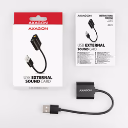 Axagon ADA-12 USB 2.0 Stereo Audio Mini-Adapter 15 cm Kabellänge - Kabel - Audio/Multimedia 2.0 canali - Vista aggiuntiva 5