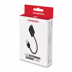Axagon ADA-12 USB 2.0 Stereo Audio Mini-Adapter 15 cm Kabellänge - Kabel - Audio/Multimedia 2.0 canali - Vista aggiuntiva 6