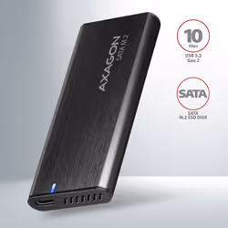 Axagon EEM2-SBC externes Gehäuse für M.2 SSDs USB-C 3.2 Gen 2 - schwarz Box esterno SSD Nero